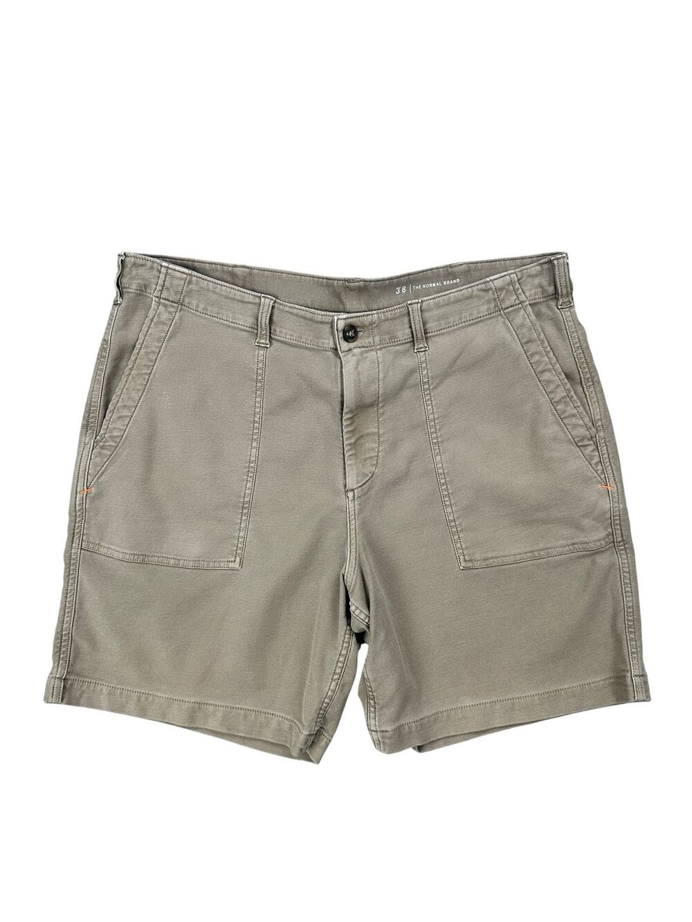 The Normal Brand Comfort Terry Utility Shorts Brown — Size 38
